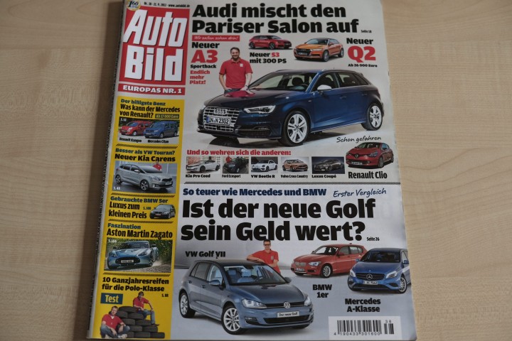 Deckblatt Auto Bild (38/2012)